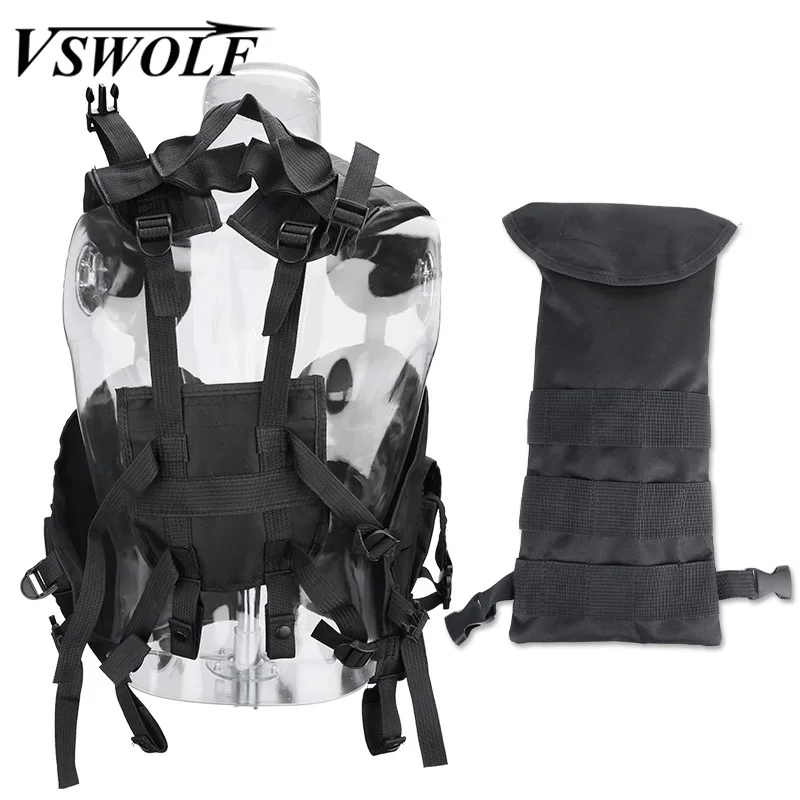 Тактический жилет в стиле милитари армейский с мешком камуфляжное снаряжение