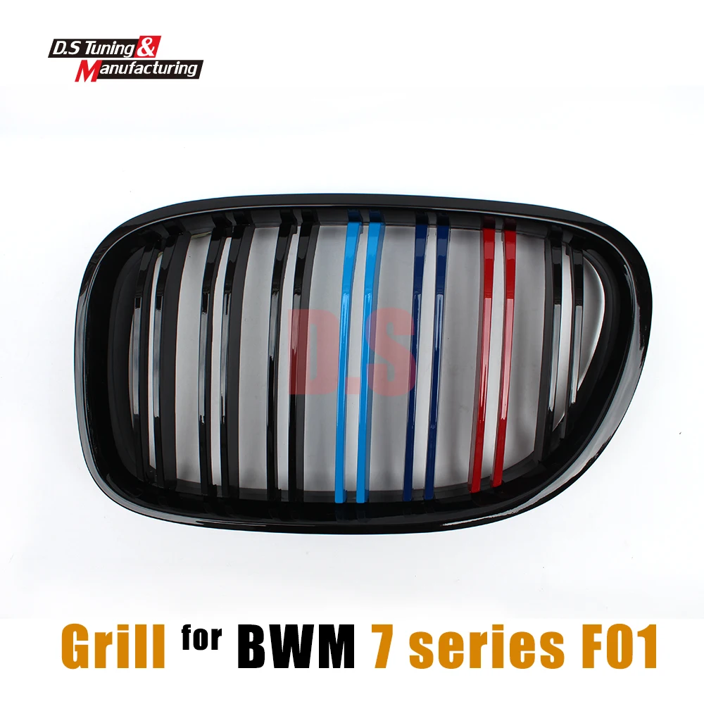 F01 2 планка Передняя гоночная решетка сетки для почек BMW F02 F03 F04 7 серии 2010 2015 4