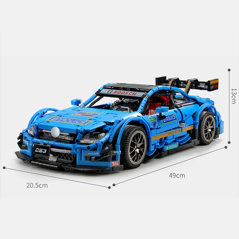 

1989PCS Technic Series MOC Remote Control RC Car Model Building Blocks Famous Vehicle Bricks Kits Kids Educational DIY Toys