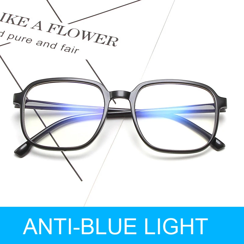 

Fashion Square Glasses Women Trending Styles Brand Transparent Eyeglasses Frames Anti-blue Light Clear Oculos Masculinos