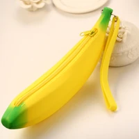 silicone zipper banana wallet coin purse cosmetic bag storage bags travel pencil case cute beauty accessories home organization