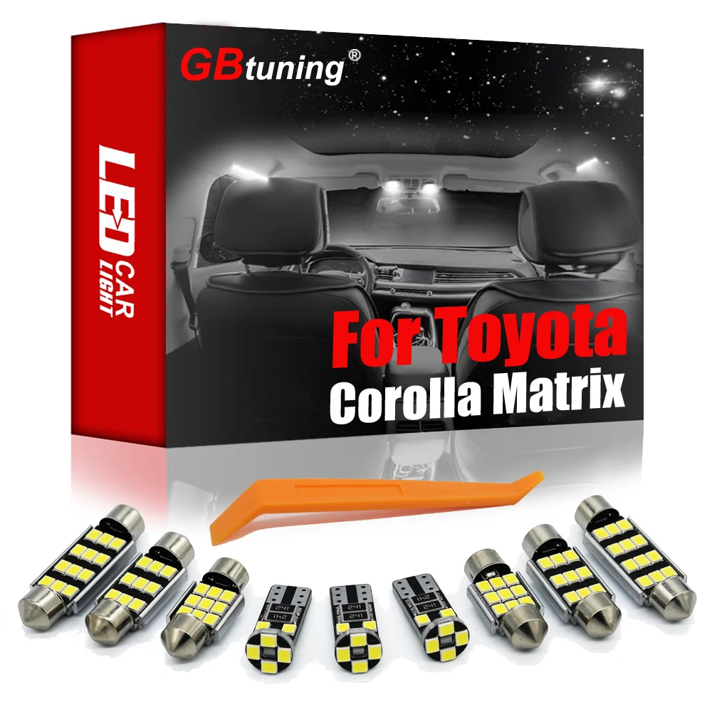 

GBtuning Canbus LED Interior Light Kit 8PCS For Toyota Corolla Matrix 2002-2008 Vehicle Autoo Map Trunk Bulb Lamp Accessories
