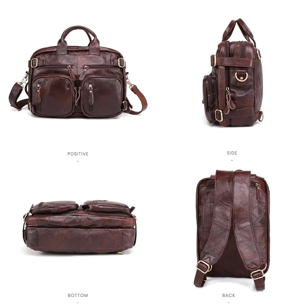 Новый дизайнерский мужской портфель JOGUJOS из натуральной кожи деловые сумки через