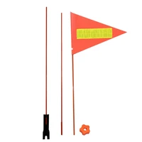 bike safety flag cycling safety pennant for children bicycle flag three 1 8m mountain bike flag poles are equipped