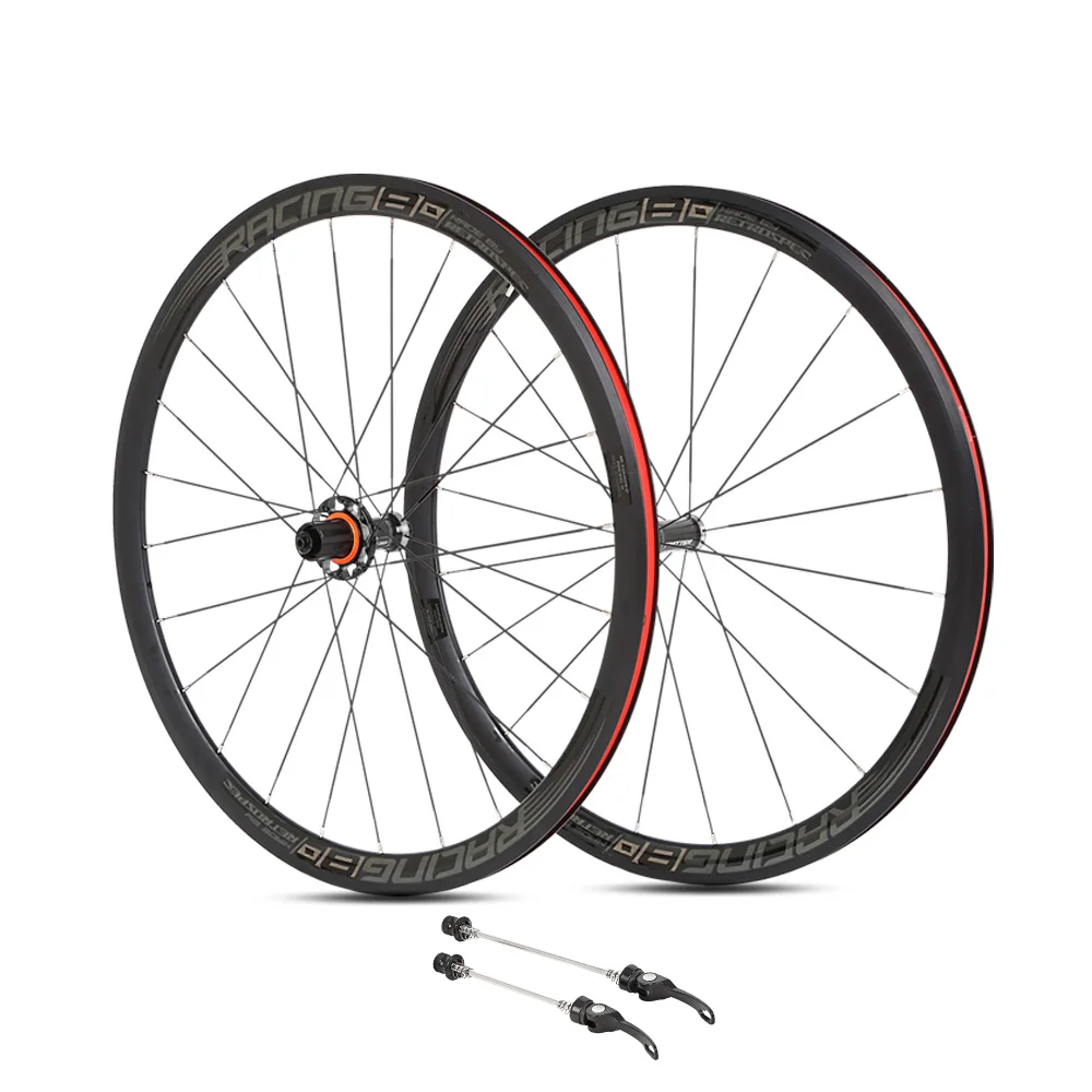 TW 700C Carbon Fiber Hub Road Bike Wheelset Aluminum Alloy 36mm Rim Four Sealed Bearing V Brake F20 R24 12Speed Cassette Wheels | Спорт и