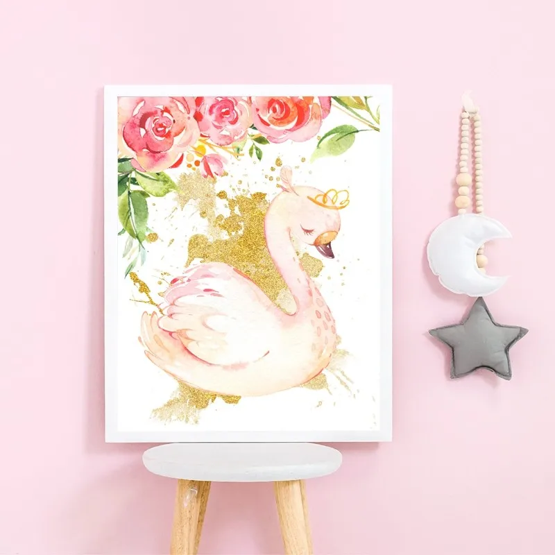 

5d Diy Diamond Painting Swan Princess Flower Full Square Diamond Embroidery Ballerina Mosaic Cross Stitch Home Decoration