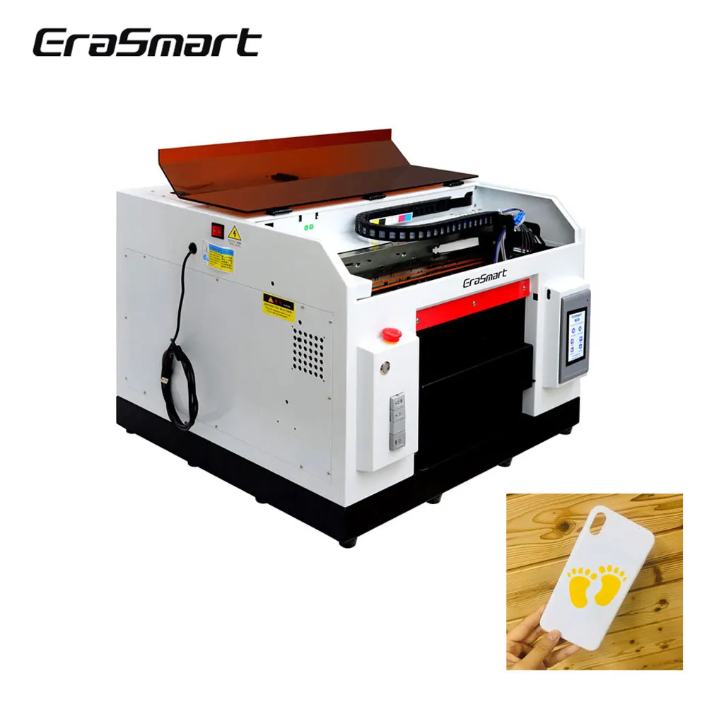 Планшетный УФ принтер A3 круглый для цилиндрической печати изогнутой