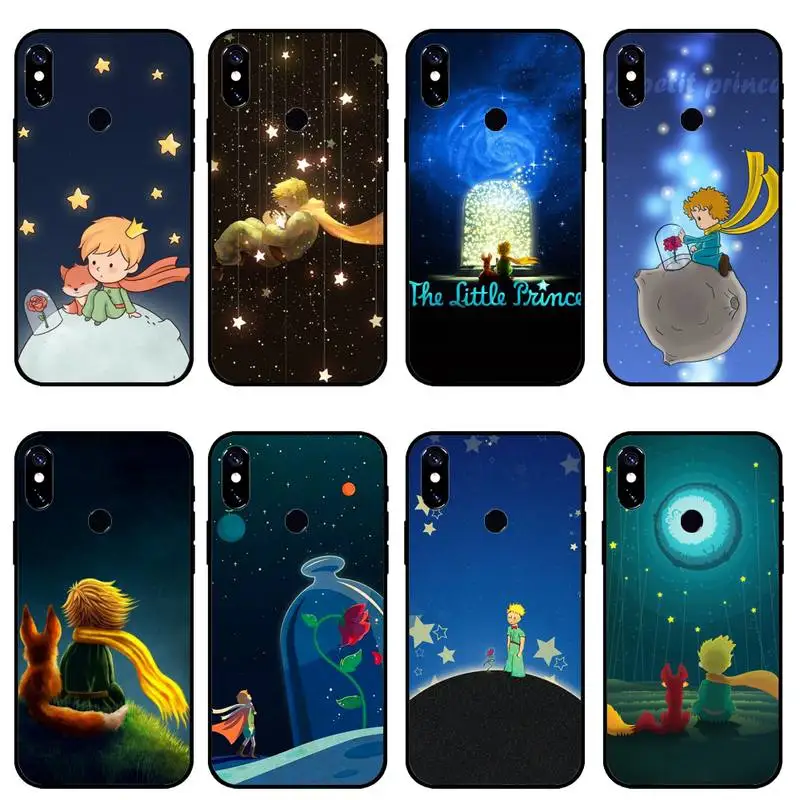 

Phone Case For Xiaomi Redmi note 7 8 9 pro 8T 9A 9S Mi Note 10 Lite pro Cartoon king The Little Prince earth space fox