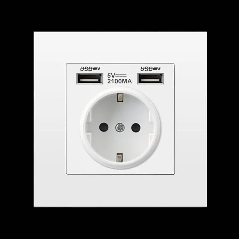 86 видов Европейский настенный блок питания USB-розетка немецкая розетка