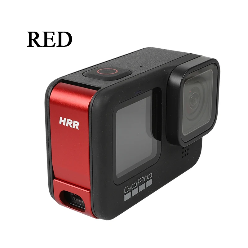 Алюминиевая крышка для GoPro 9 чехол аккумулятора Go Pro Hero9 черная боковая Сменные