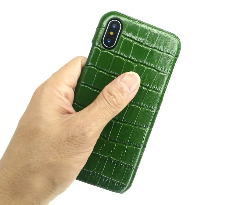 Solque чехол из натуральной кожи для iPhone X XS MAX XR 7 8 Plus настоящий кожаный чехол для мобильного телефона роскошный крокодил тонкий Чехол