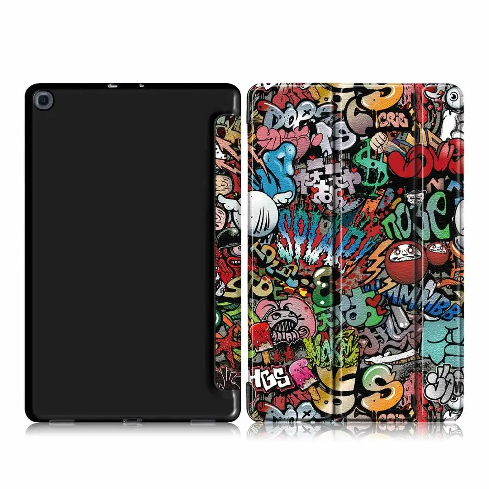 T515-TPUSZ-TY Ультра тонкий PU чехол для samsung Galaxy tab A 10,1 SM-T510 T515 планшет чехол для samsung tab a 10.1 чехол - Цвет: T515-TPUSZ-TY