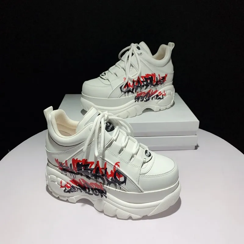 

2021 Brand Luxury Shoes Women Sneakers Genuine Leather Platform Sneakers Ladies Fashion New Leisure Women Dad Shoes