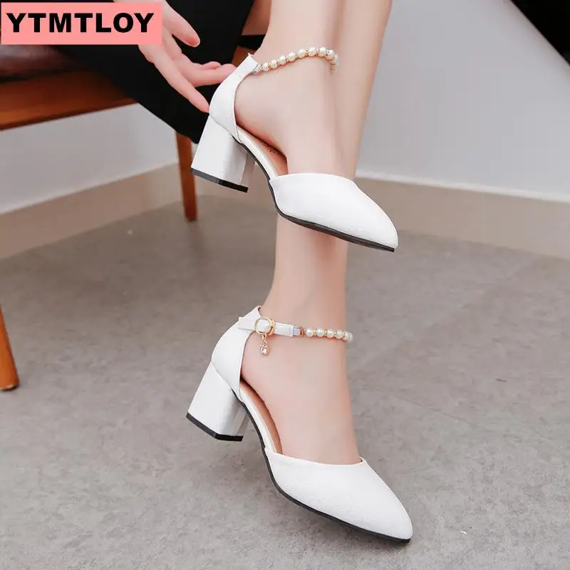 2019 г. Новые летние сандалии в Корейском стиле с вышивкой бисером женская обувь