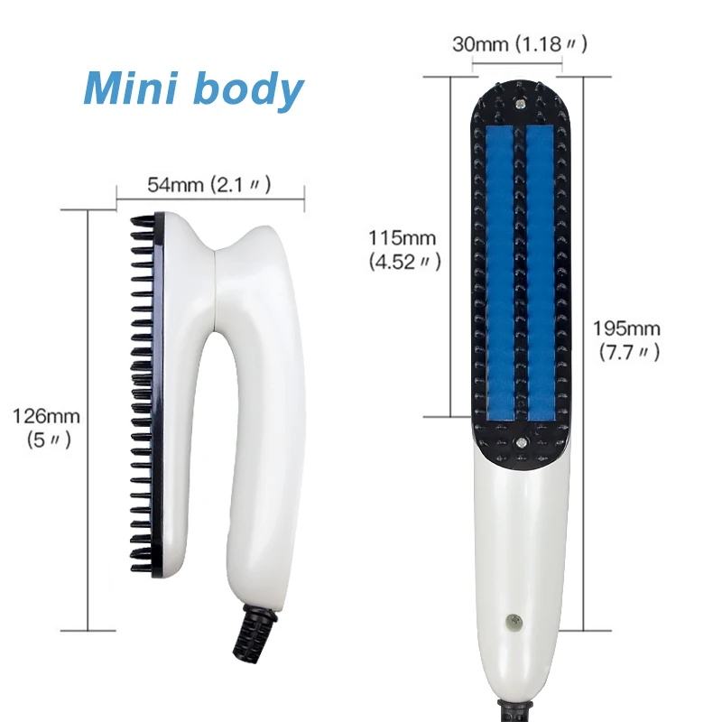 Многофункциональный выпрямитель для бороды мужчин расческа волос