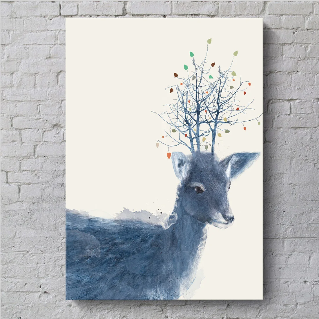 

Abstract Animal Deer Canvas Painting Nordic Wall Art Poster and Prints Painting Wall Pictures for Home Decor Hotel Decoration