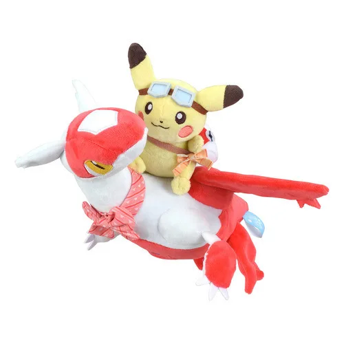 Latias 28 см карманные животные Пикачу езда Latios Latias плюшевые мягкие куклы летающие Latios украшение-кукла игрушка Дети подарок SA3233 - Цвет: Latias