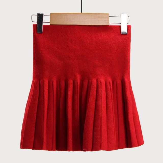 K03121Red WeLaken/Одежда для маленьких девочек; юбки; Новинка года; брендовая вязаная юбка; хлопковые детские плиссированные юбки пачки для детей; одежда принцессы для От 1 до 5 лет - Цвет: K03121Red