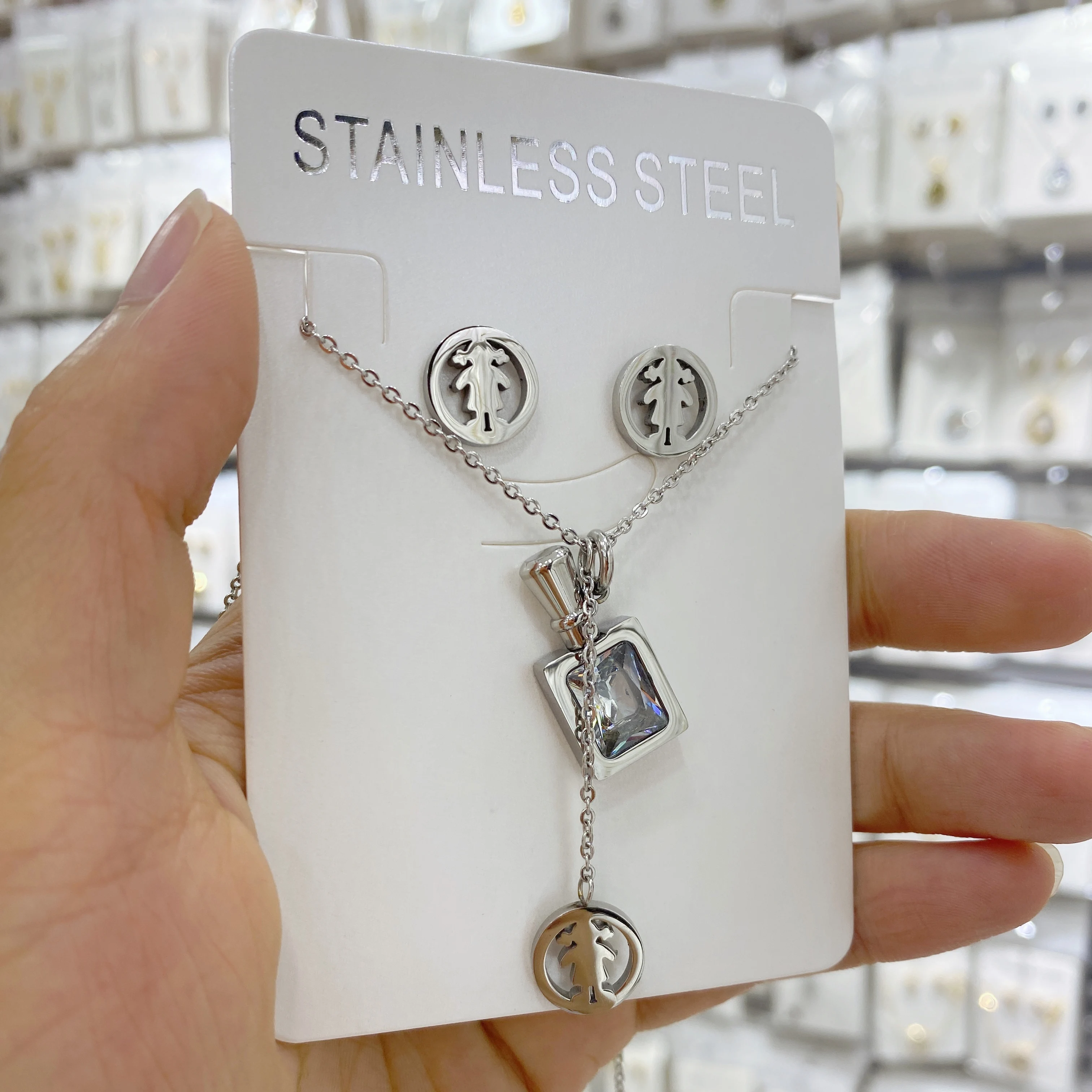 Ювелирные изделия из нержавеющей стали подарок маме парфюмерные драгоценные