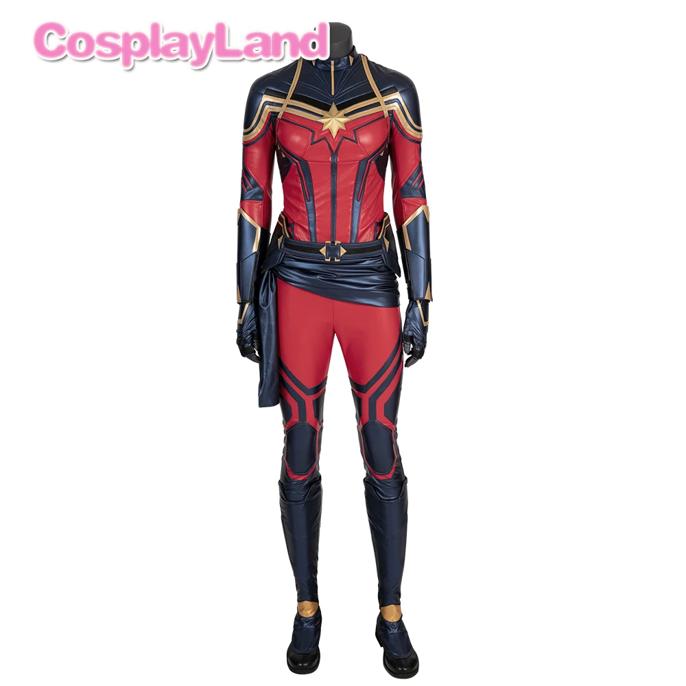 Carol Danvers капитан Марвел косплей костюм Мстители Endgame новый американский
