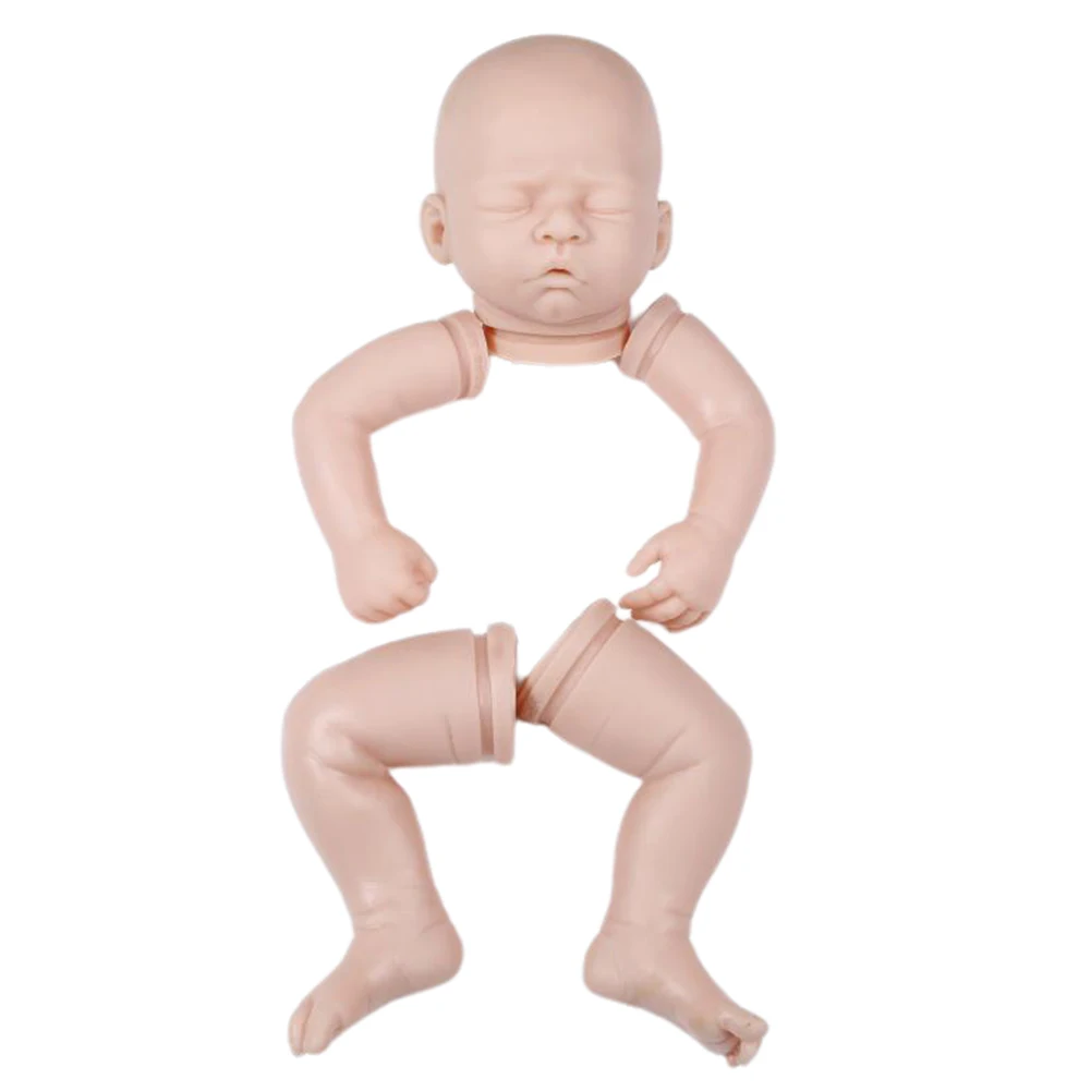 

Gift Reborn Doll Kit Prototype Rebirth Infant Mould Mold Soft Silicone Close Eyes Head Limbs Lifelike DIY Unpainted Accessories