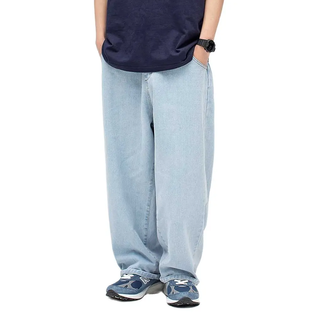Fashion Oversized bf Jeans Men and Women Elastic Waist Hiphop Harem Jeans Casual Denim Pants Streetwear Trousers Wide Leg Jeans