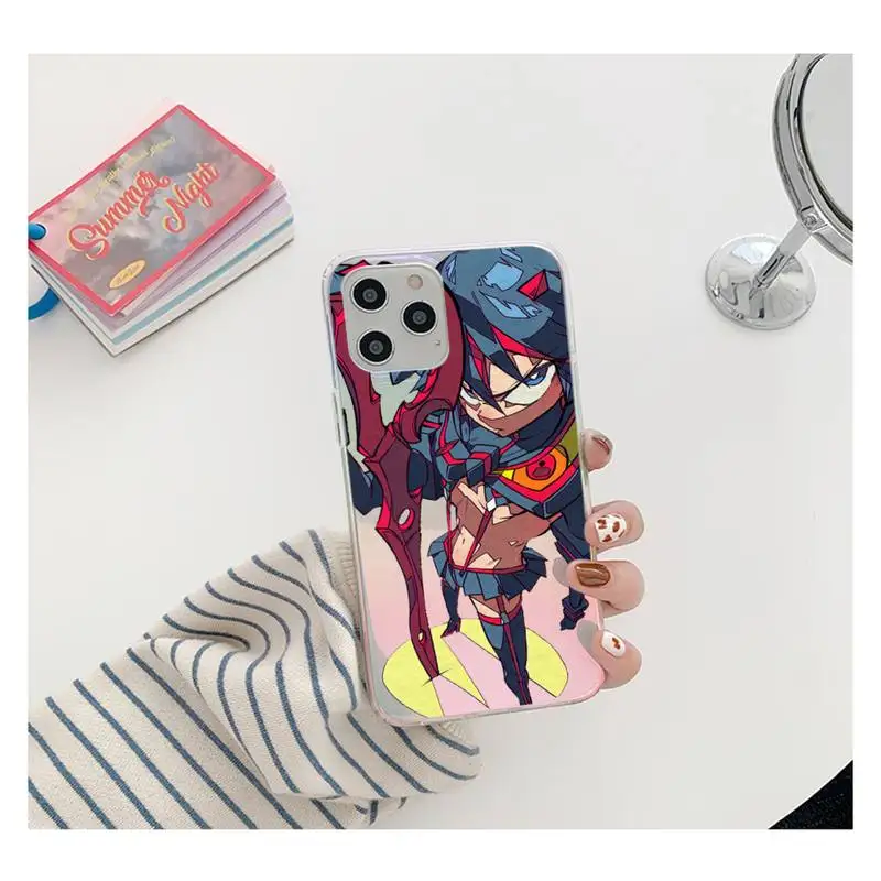 

GIRL Kill la Kill SEXY MANGA Phone Case for iPhone huawei honor 7 8 9 11 12 20 30 S X XS XR MINI Pro Max Plus Transparent