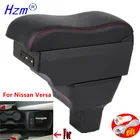 Для Nissan Versa, отделение для отдыха рук, Almera 2020 центральной консоли коробка для хранения Пепельница подстаканник из искусственной кожи зарядка через USB светодиодный