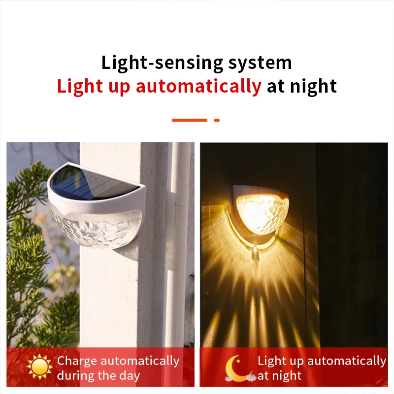 Solar Led Light Outdoor Wall lamp Garden Lignts Waterproof Staircase Lamp Courtyard Decor For Home Balcony Patio | Лампы и освещение
