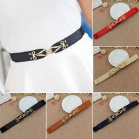 woman belt dress decorate simple sleeve elastic girdle gold buckle women cummerbunds wide style body belts pasek cinturon mujer