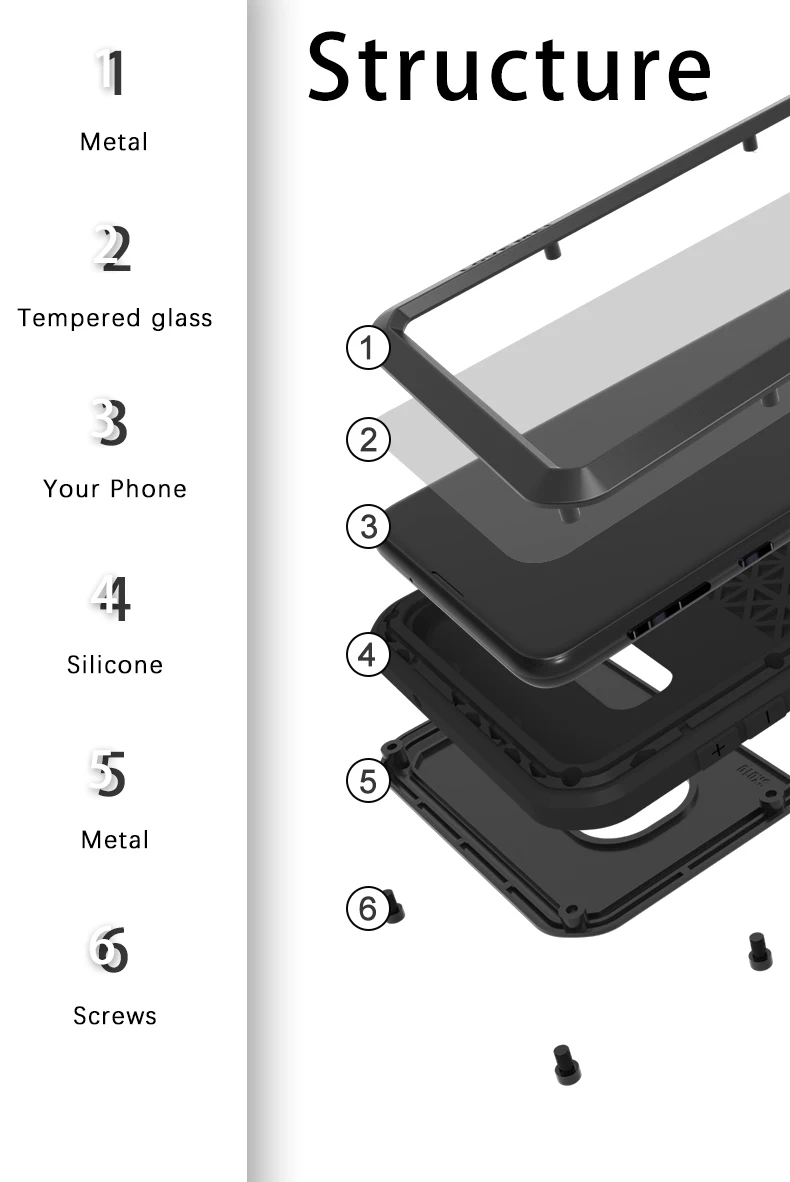 

LOVE MEI For Samsung Galaxy S10 Plus Case Shock Dirt Proof Water Resistant Metal Armor Cover Phone Case for Samsung Galaxy S10e