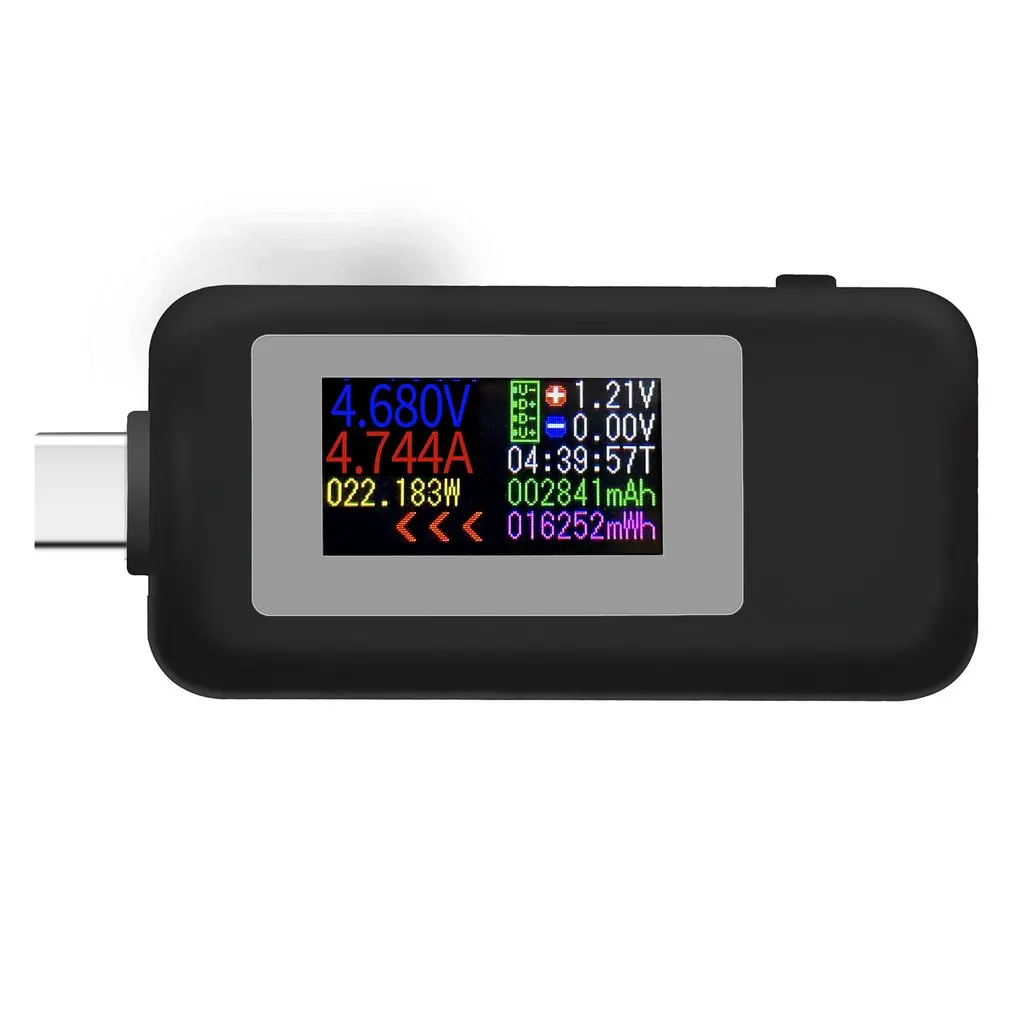 

10 в 1 USB-тестер постоянного тока Type-C 4-30 в измеритель напряжения таймер Амперметр цифровой измеритель индикатор отключения питания зарядное ...