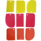 3 шт.компл. пластик для торта-Лопатка-скребок Комплект миксер для теста режущая пластина для Тортов Обледенение Рождества выпечки Инструменты для декорирования