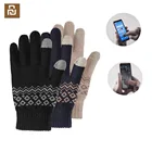 Перчатки от youpin FO, перчатки для сенсорного экрана для женщин и мужчин, зимние теплые бархатные перчатки для телефона, подарок на день рождения и Рождество