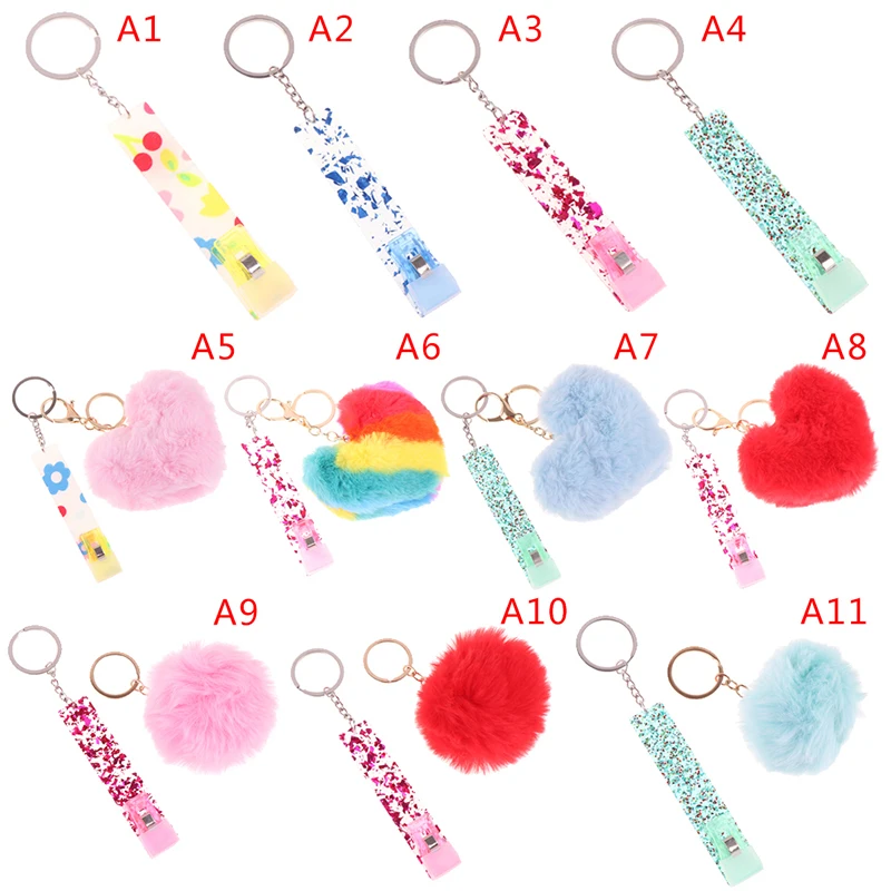 

Модный пластиковый банкомат, Дебетовые дизайнеры, держатель для карт, брелок, держатель для карт, держатель для длинных гвоздей с помпоном