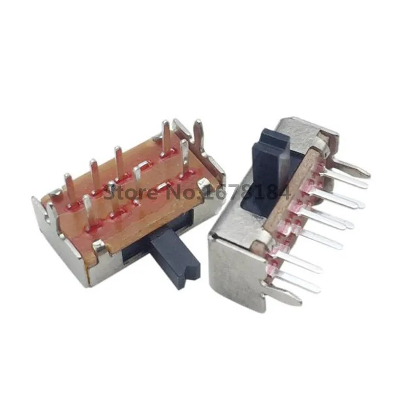 20 шт. SK23D07 8 Pin PCB 3 положения 2P3T DP3T миниатюрный переключатель скольжения Боковая
