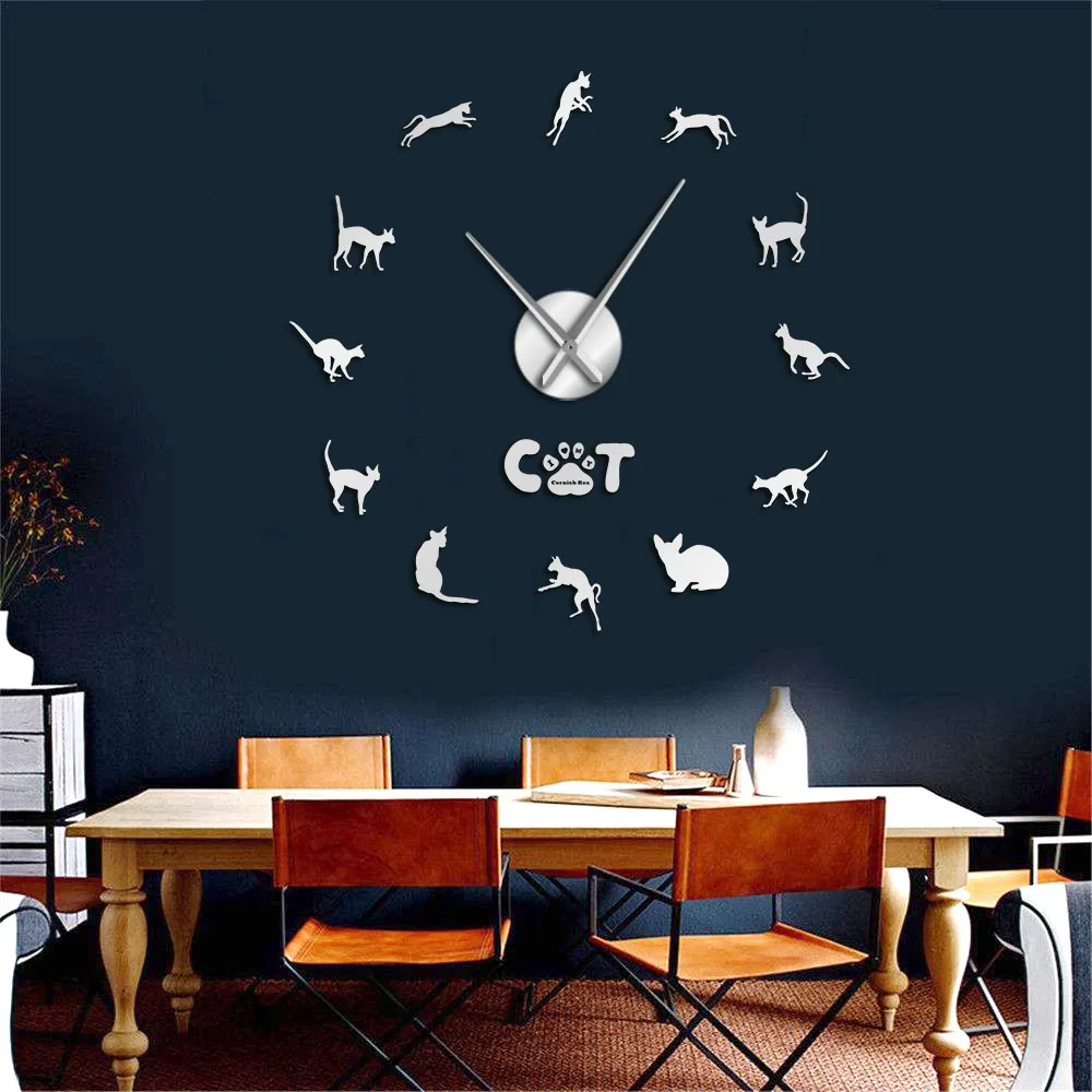 Корниш-Рекс Кошка Забавный котенок настенное Искусство декоративные большие