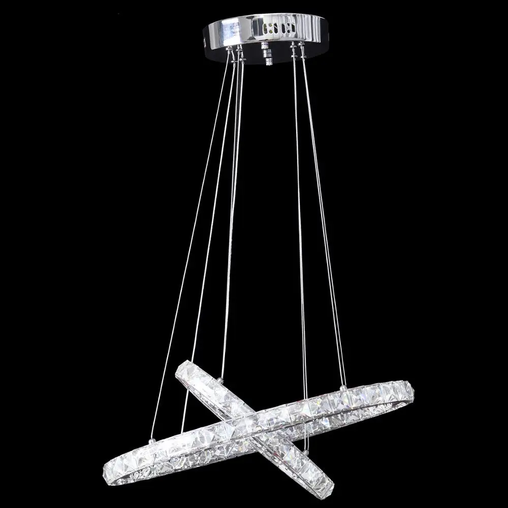 Светодиодная кольцевая люстра 36 Вт светодиодный хрустальный подвесной