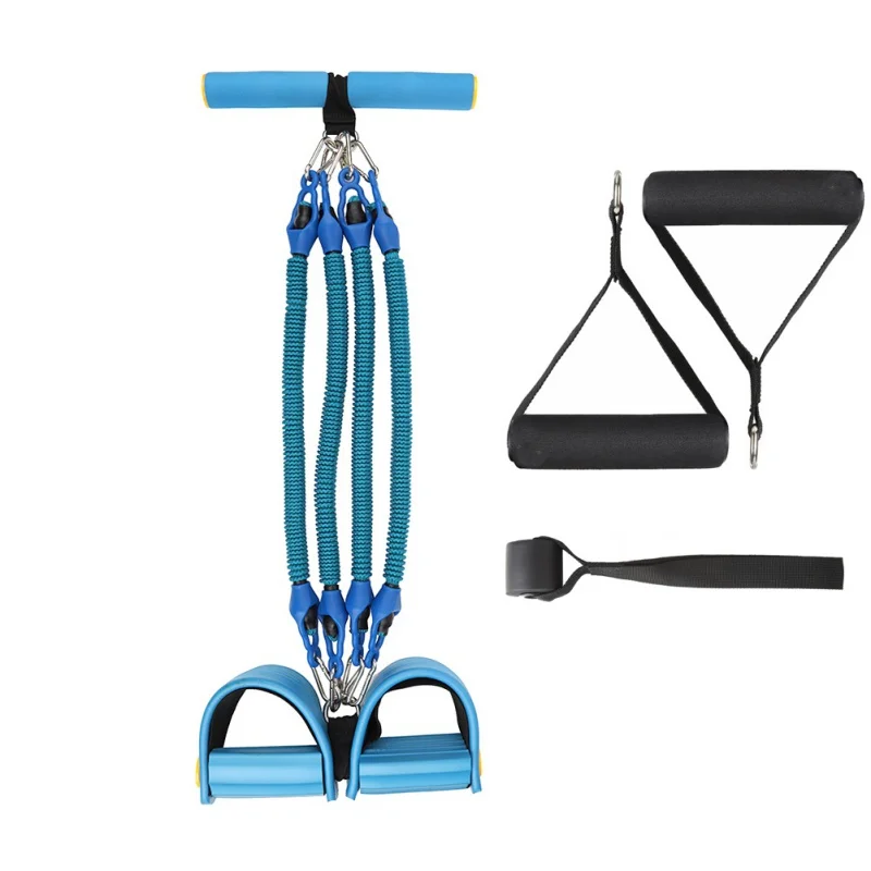 4 Resistance Elastic Pull Ropes Home Gym Sport Training Elastic Bands Exercise Rower Belly Resistance Band for Fitness Equipment