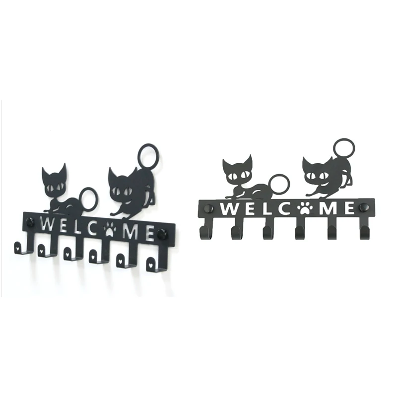 

Wall Mounted Cat Coat Racks,Towel Rack For Bathroom Wall,Farmhouse Hat And Dog Leash Holder,Kitchen Utensils Hanger