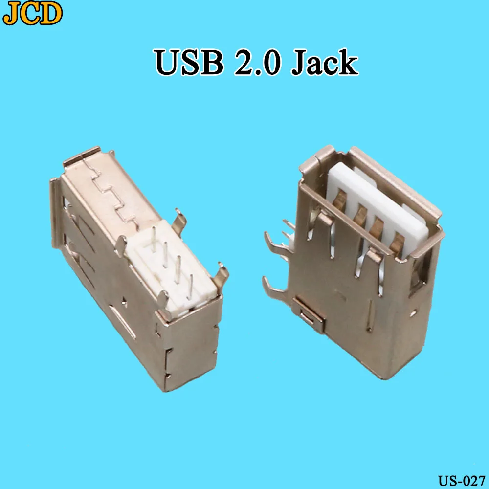 JCD 1 шт./лот usb type-A Female PCB Mount Socket Разъем высокое качество вертикальный Usb A Jack разъем