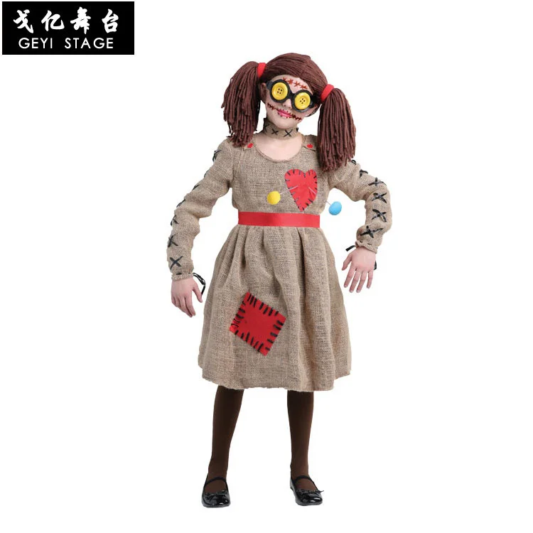 Женский костюм для выступления на сцене и Хэллоуин взрослых детей льняной наряд