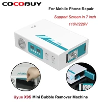 uyue x9s mini bubble remover machine lcd screen oca autoclave debubbler for mobile phone curved screen refurbished repair tools