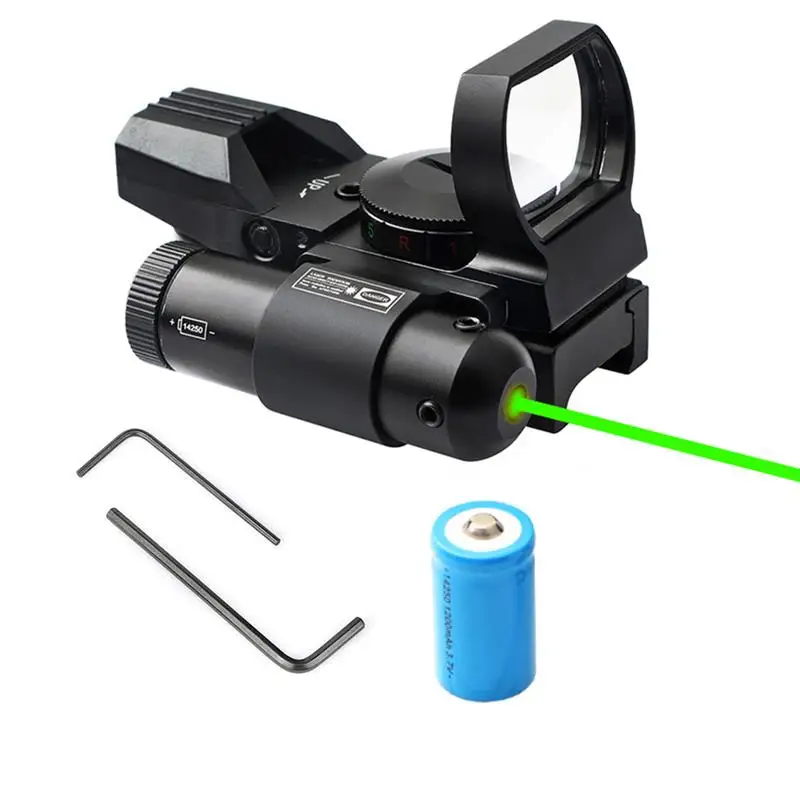 

20mm Rail Riflescope Hunting Optics Holographic Green Red Dot Sight Reflex 4 Reticle Tactical Scope Collimator Sight Rifle Gun