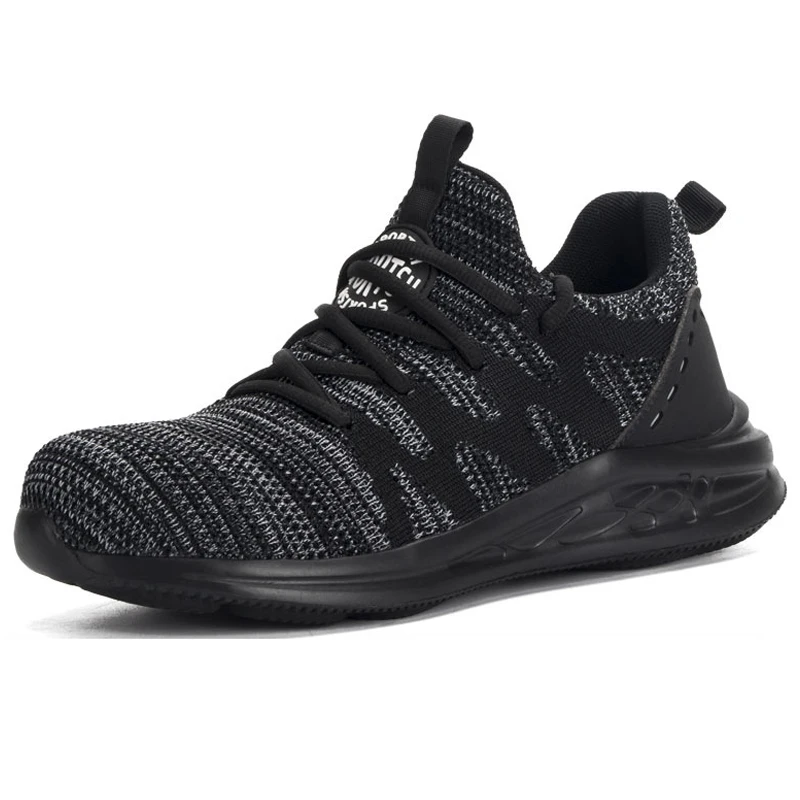 Мужские и женские кроссовки воздухопроницаемые рабочие ботинки со стальным