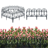 5pcs decorative garden fence outdoor rustproof landscape wire border folding patio fences flower bed fencing barrier