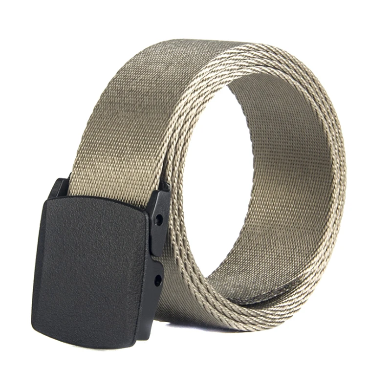 

Men Female Belts Military Nylon Adjustable Belt Men Outdoor Travel Tactical Waist Belt With Plastic Buckle For Pants 110cm