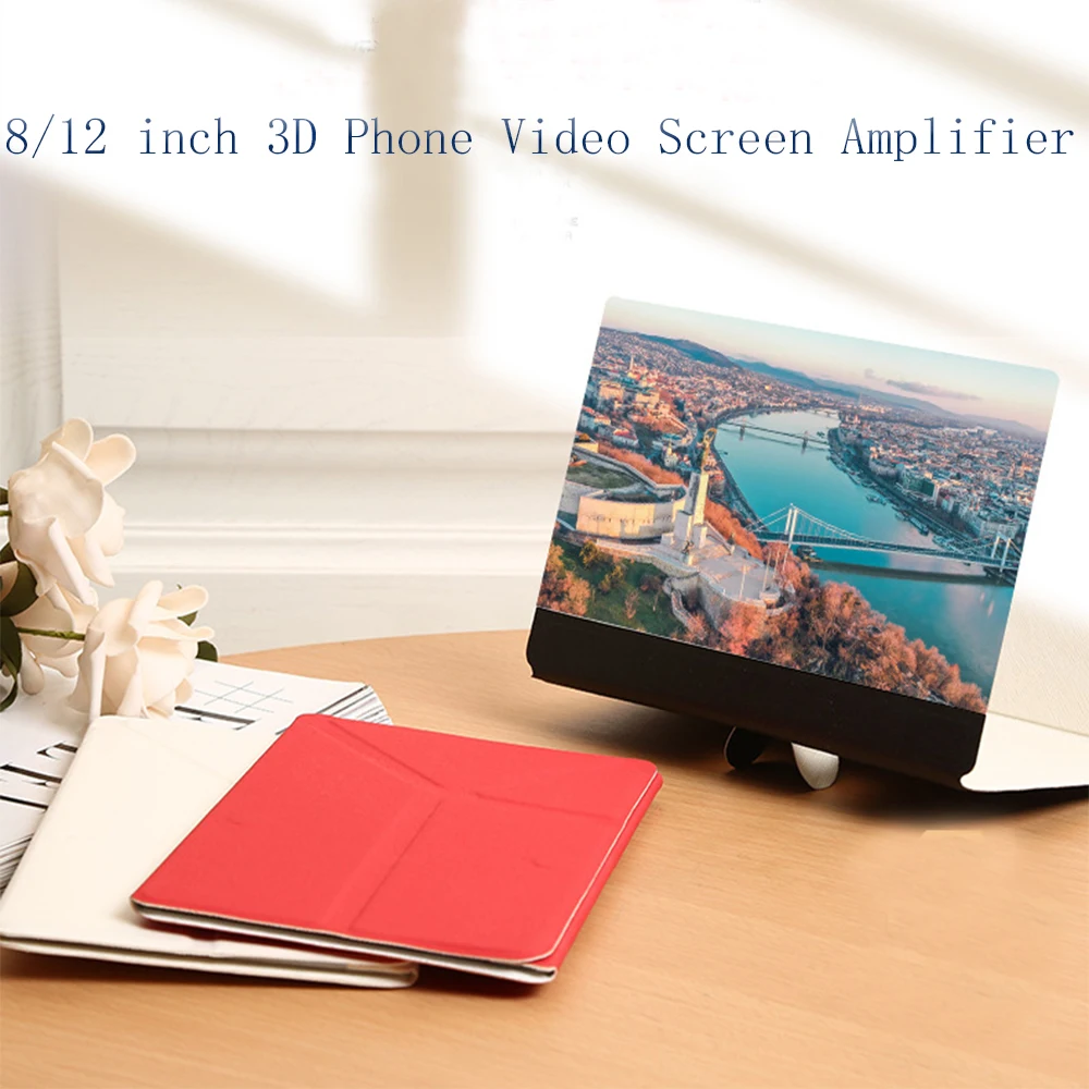 

1Pc Folding Mobile Phone Video Screen Amplifier 8'' 3D Magnifier Stand Bracket For Phones Universal