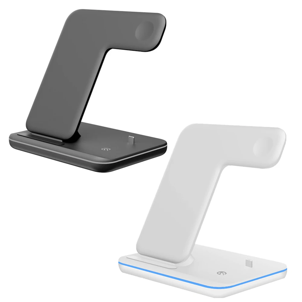 

15W 3 In 1 Qi Wireless Charging Charger Stand Station Fast Charger For Apple Watch IWatch 6 5 4 IPhone 12 11 XS XR X AirPods Pro
