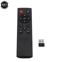 universal 2 4g wireless air mouse keyboard remote control with usb receiver for android tv box smart tv pc htpc windows lilux